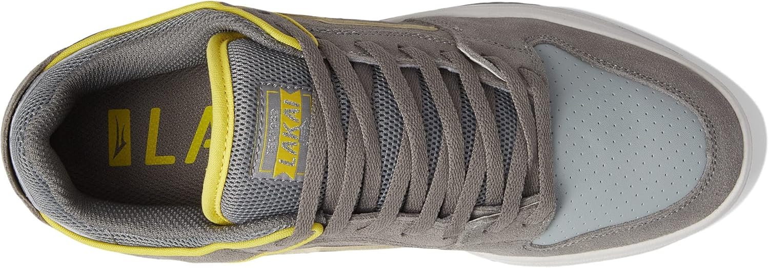 Мужские скейтерские кроссовки Lakai Telford Low - классические низкие кеды, серый — фото 2