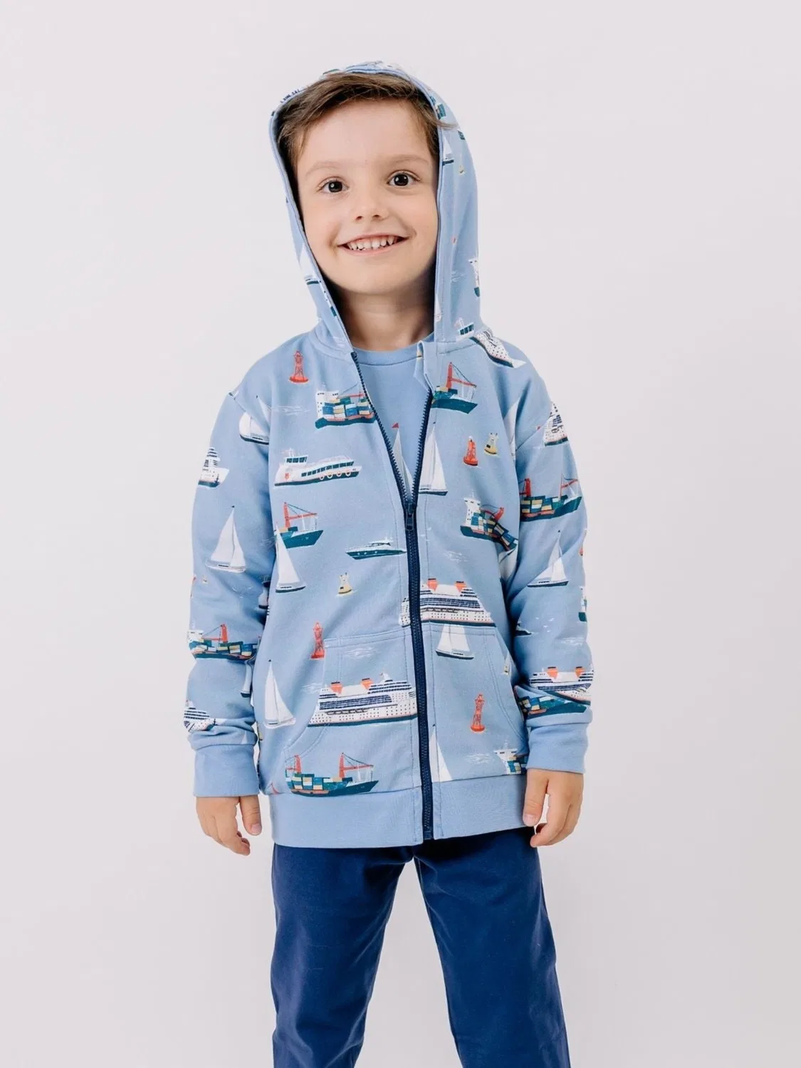 Толстовка на молнии 'Walkiddy - Marine Adventures Sweat Jacket' Walkiddy, Blue — фото 2