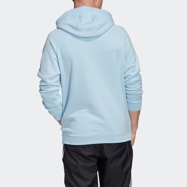 Толстовка adidas originals Plush Printing Light Blue, синий — фото 4