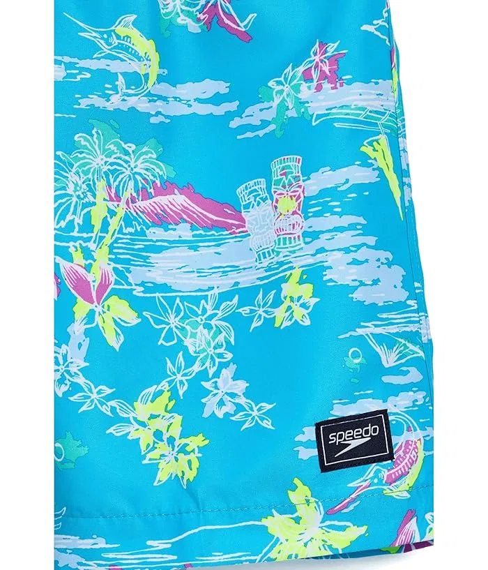 Плавки средней длины Speedo Kids Redondo Printed, Picton Blue — фото 3
