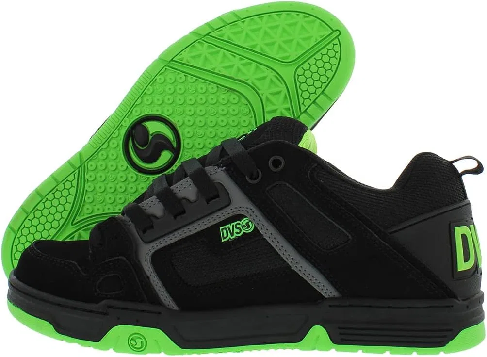 Мужские кроссовки для скейтбординга DVS Comanche, цвет Black Charcoal Lime