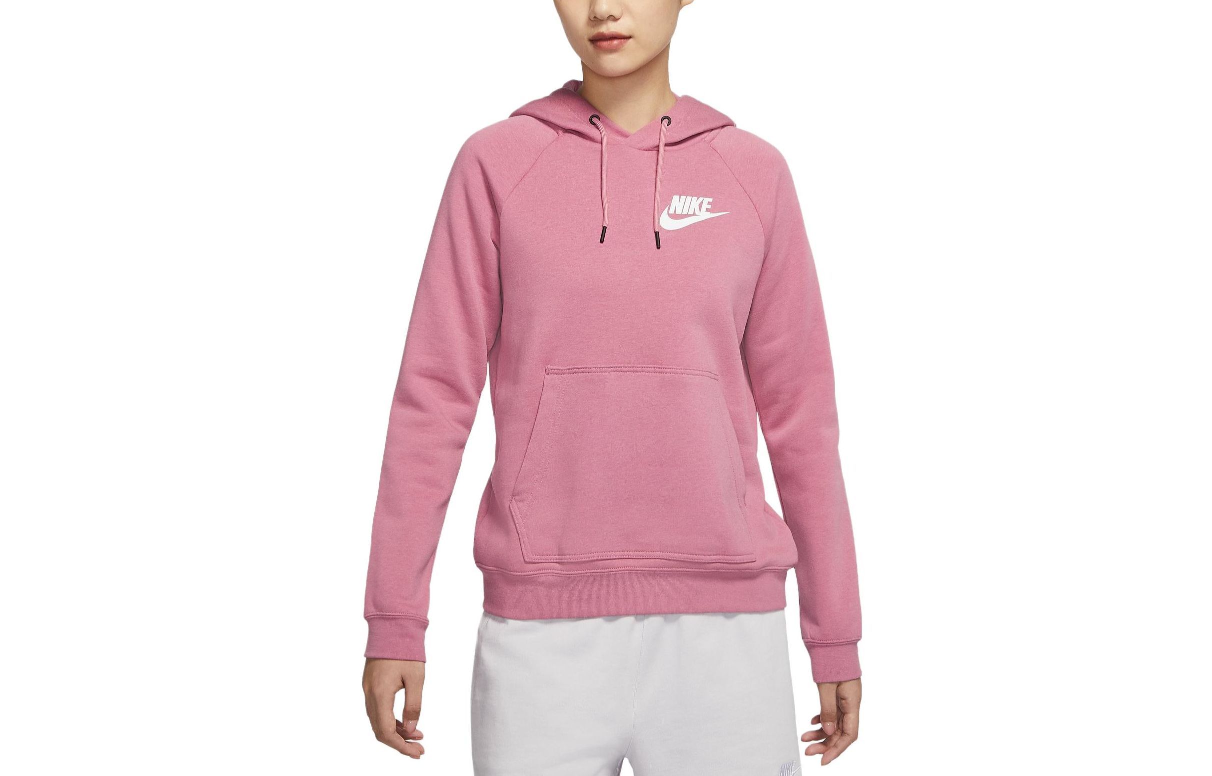 

Nike Свитшот женские светло-ягодно-красная/белые