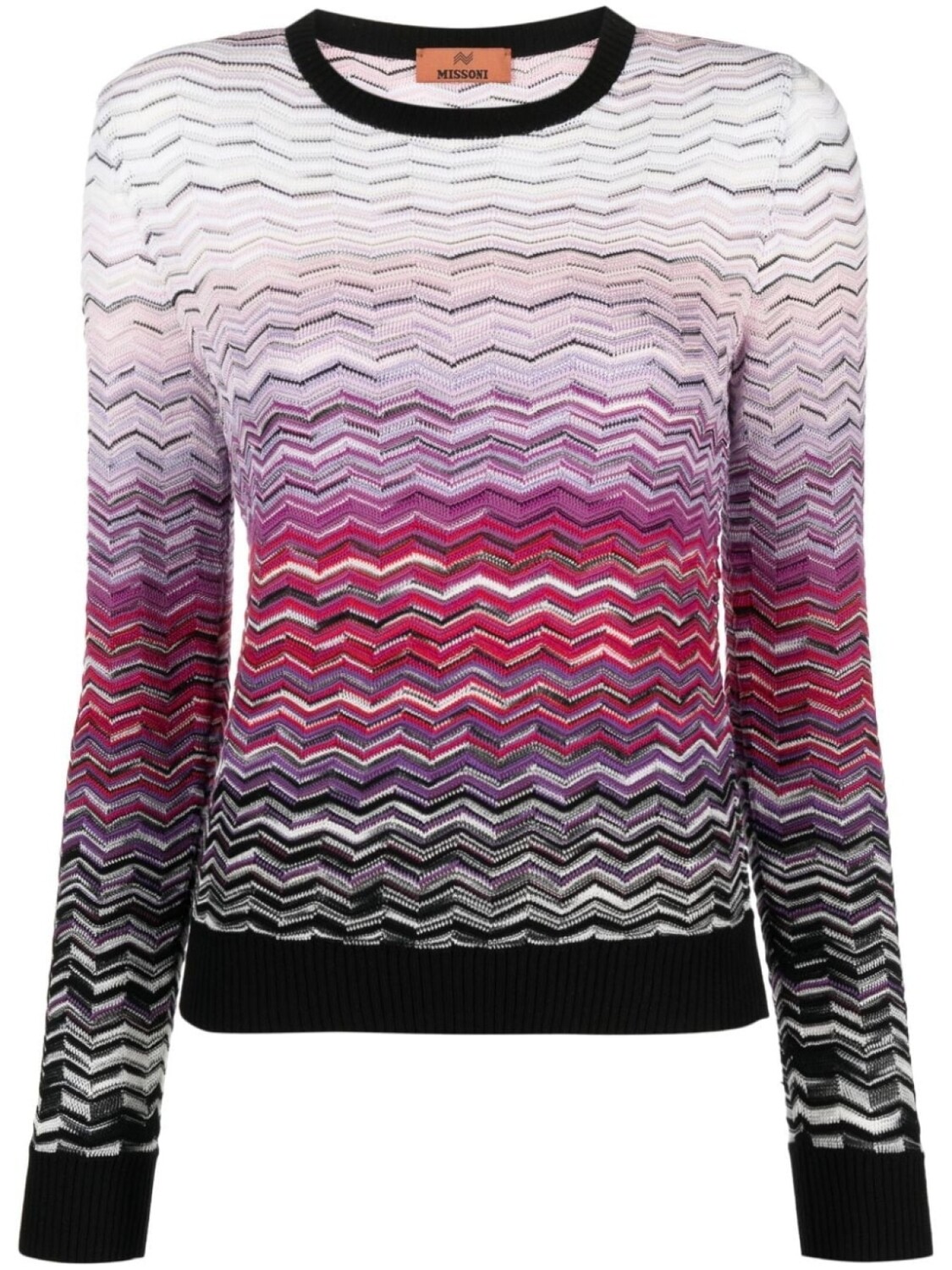 

Missoni джемпер с узором зигзаг, белый