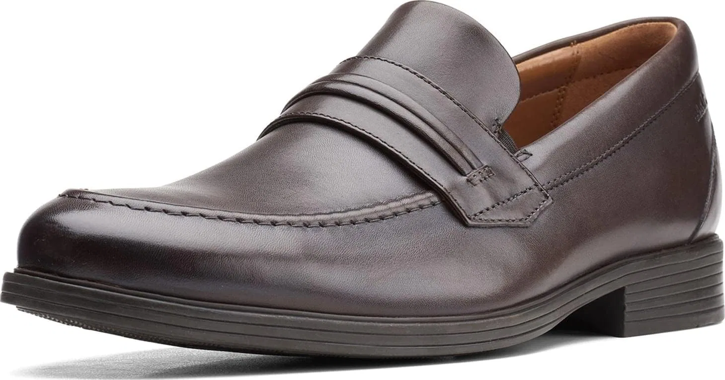 Лоферы Clarks Whiddon Loafer Moccasin, темно-коричневая кожа