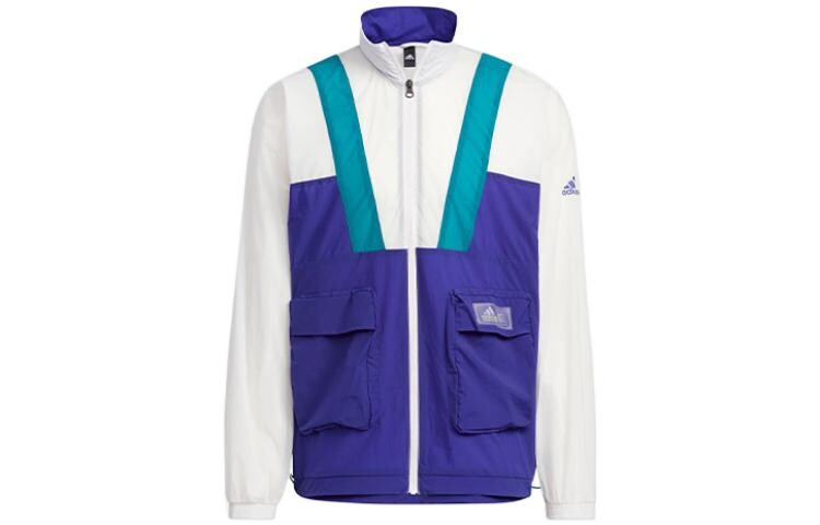 

Мужская куртка Adidas Originals, цвет Blue with White Lettering