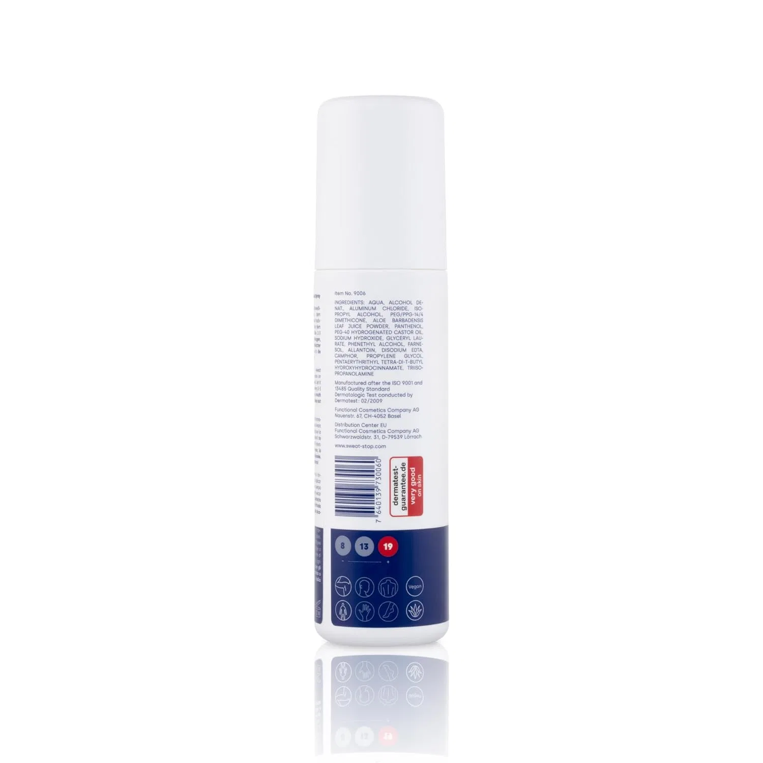Антиперспирант-спрей для подмышек SweatStop Aloe Vera Forte Plus 100 мл Sweat Stop — фото 3