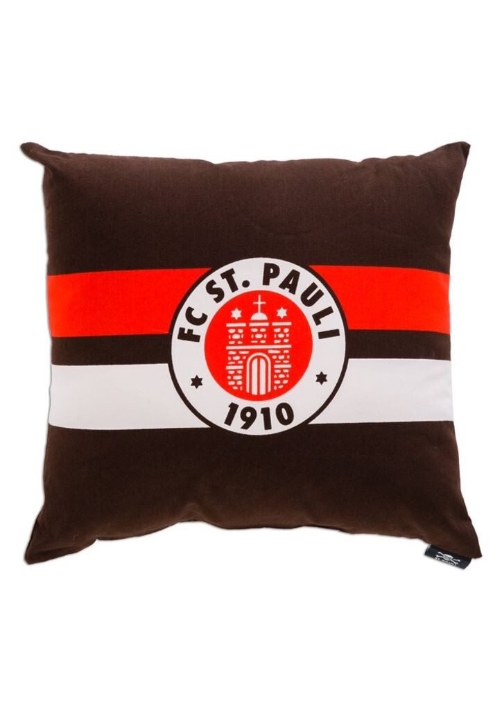 

St. Pauli - Logo, подушка коричневый/красный/белый 40х40см FC St. Pauli