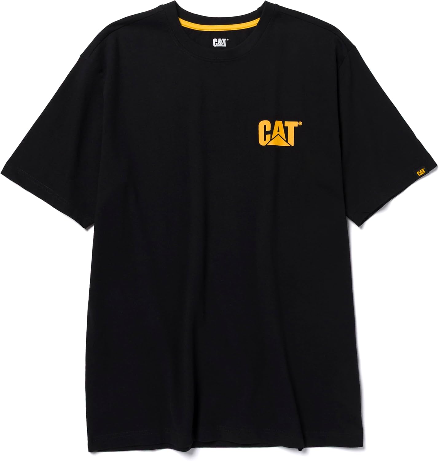 

CAT Мужская футболка с коротким рукавом 1510579, легкая, с фирменным логотипом, Black Yellow, Черный, CAT Мужская футболка с коротким рукавом 1510579, легкая, с фирменным логотипом, Black Yellow