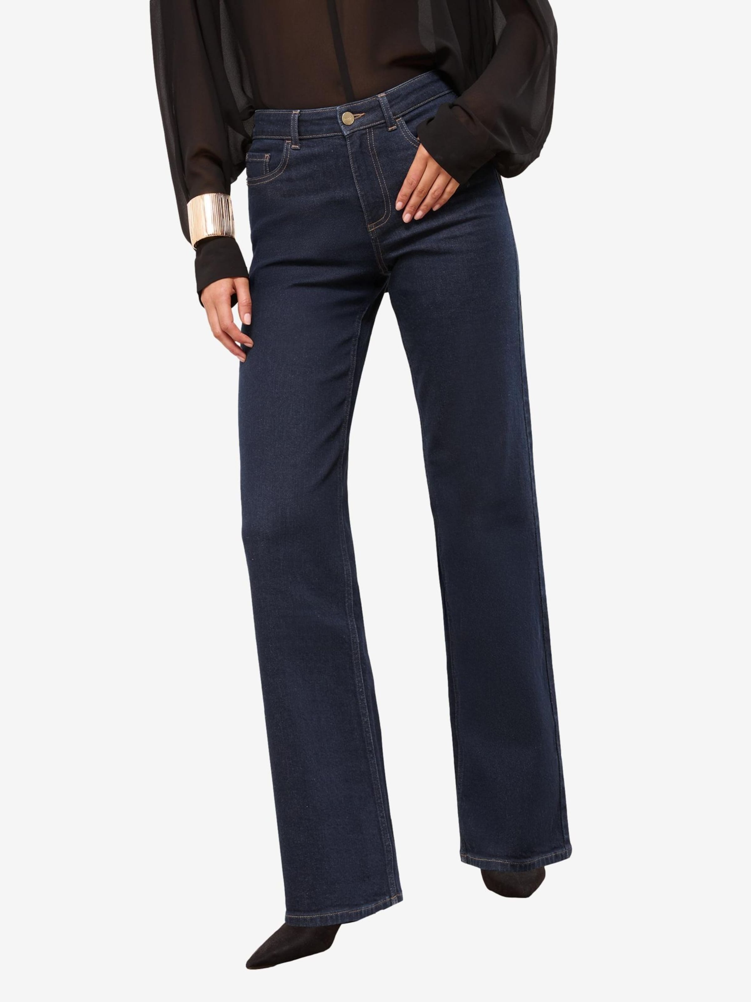 

Lipsy Джинсы клеш в темно-синем цвете