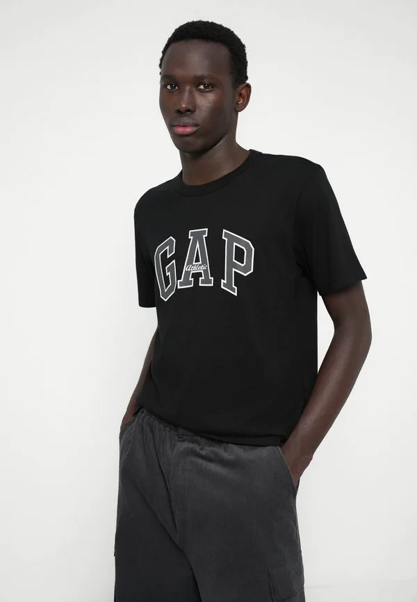 Футболка с принтом логотипа из архива Gap, Black — фото 4