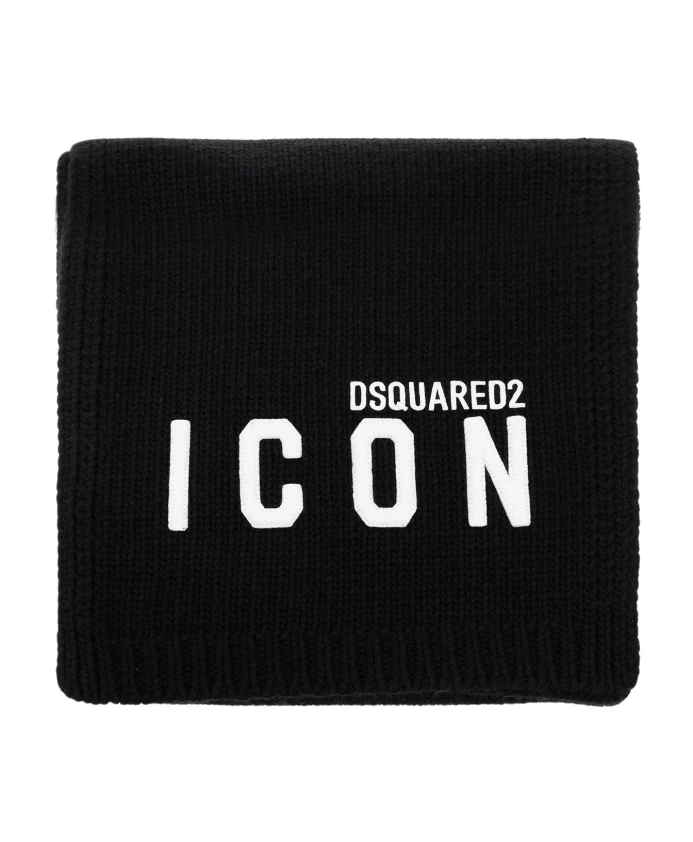 

Брендовый шарф Dsquared2, черный