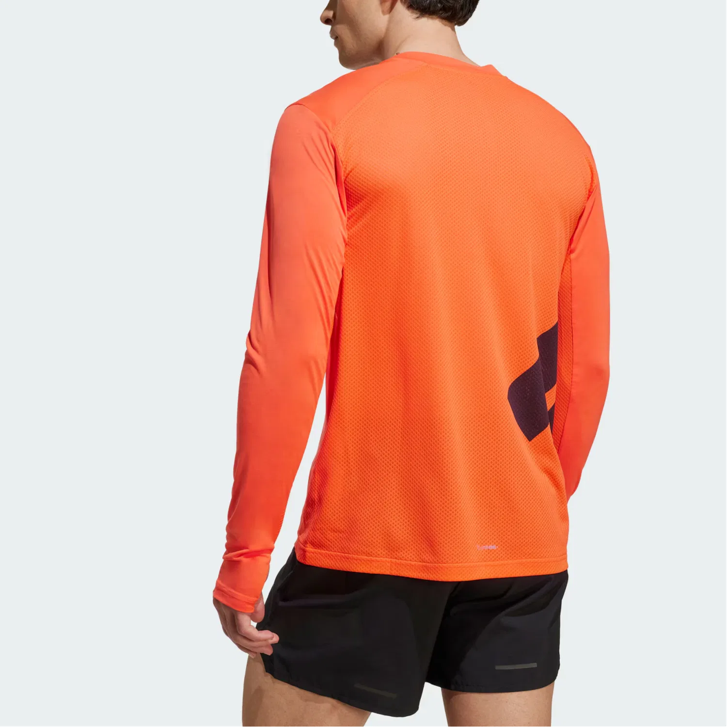 Футболка с длинным рукавом Terre CLIMACOOL+LONG SLEEVE TOP для мужчин, цвет Half Impact Orange Adidas — фото 3