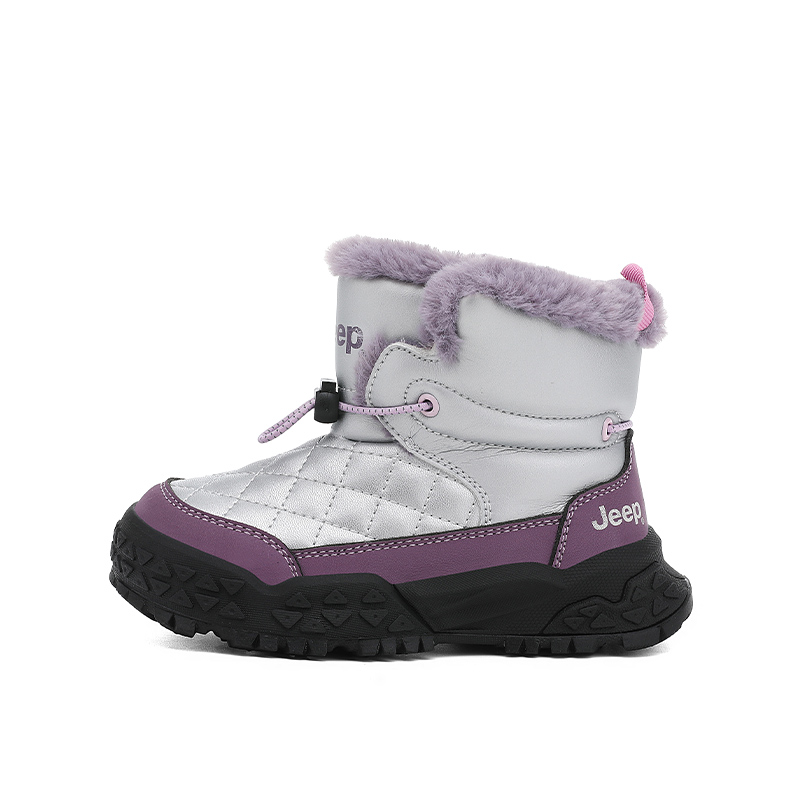 

Детские зимние сапоги Kids Jeep, star diamond серебро/royal фиолетовый[thickened and fleece-lined-warm lock temperature]