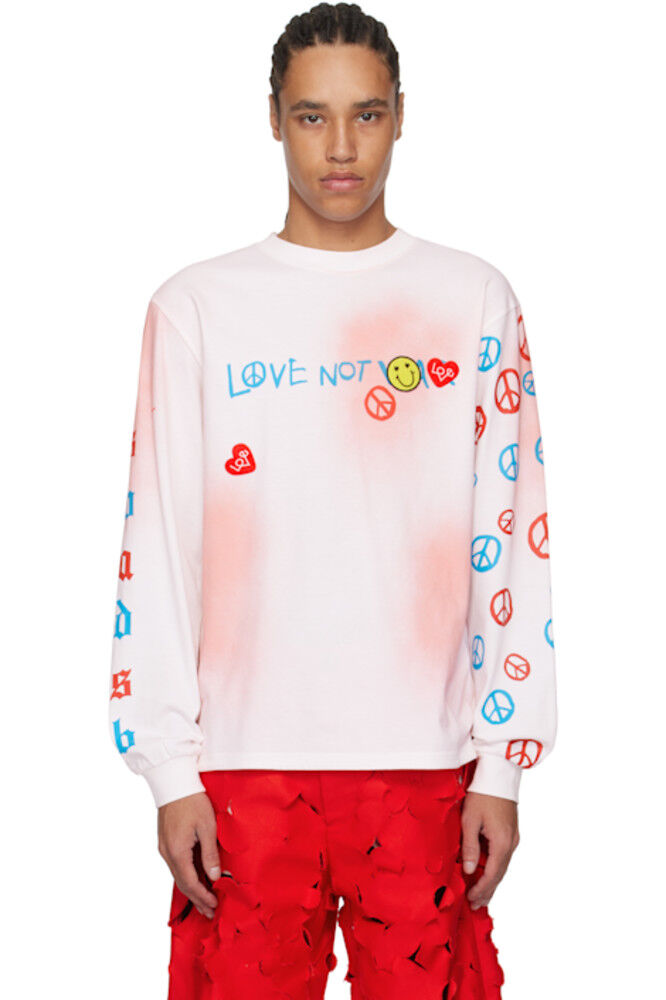 

Белая и розовая футболка Love L/S Andersson Bell