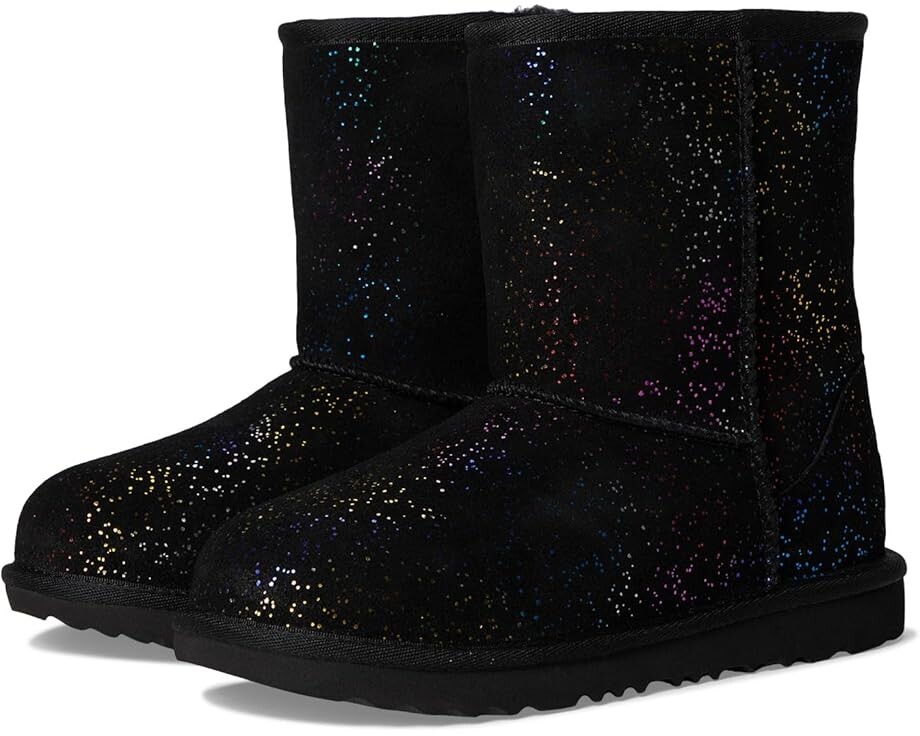 

Ботинки UGG Kids Classic II II Shimmer Sky, цвет Black/Rainbow Metallic