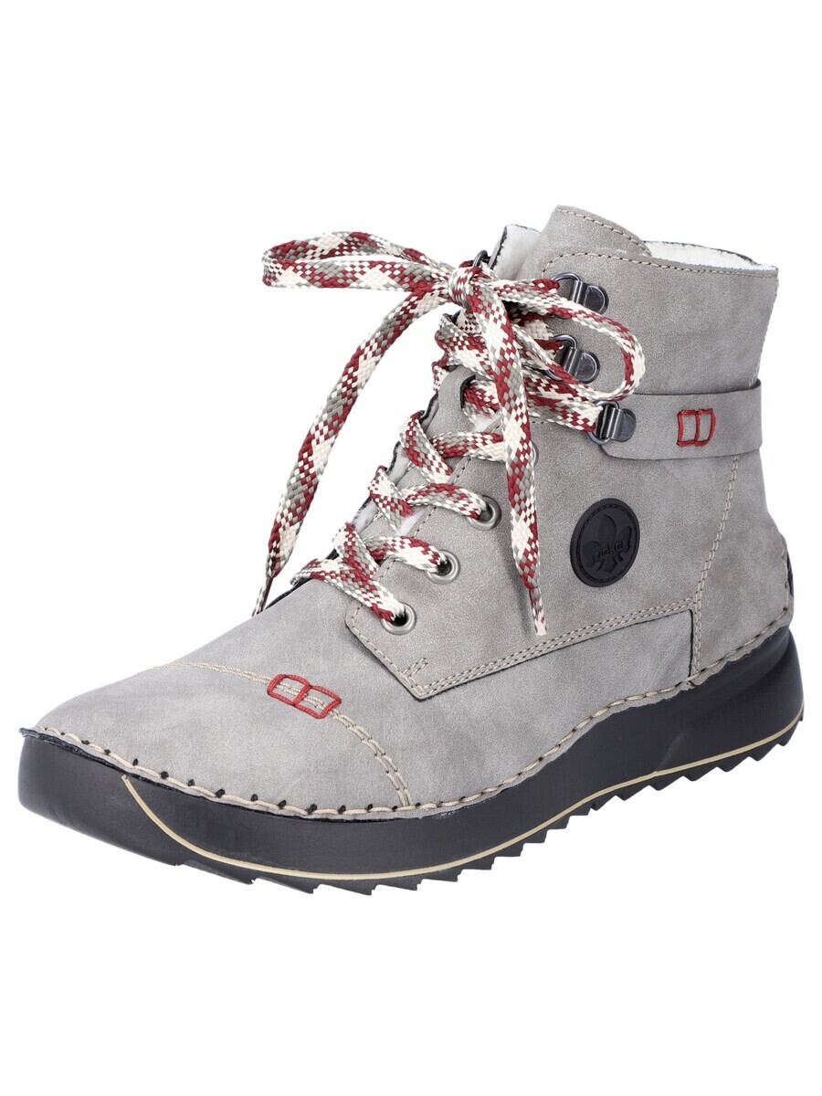Ботинки женские Rieker Lace-Up Ankle Boots на шнуровке, серый