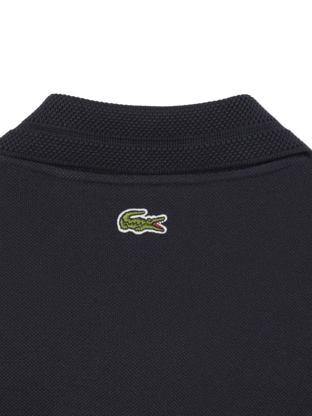 Рубашка-поло с коротким рукавом и логотипом Lacoste, черный — фото 4