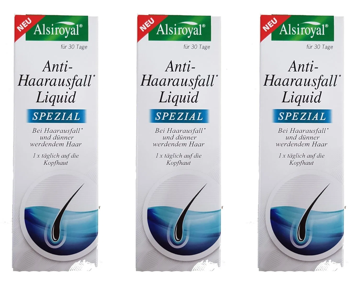 Жидкость против выпадения волос «Anti Hair Loss Liquid» 3 x 50 мл от Alsiroyal Alsiroyal