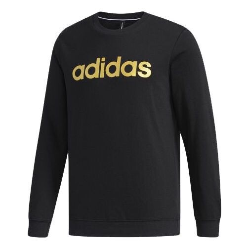 

Толстовка neo series logo printing round neck pullover black Adidas, черный