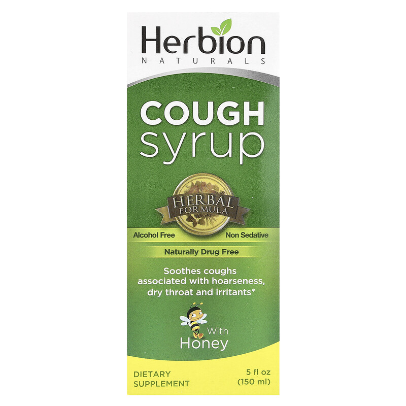 

Herbion Naturals, Сироп от кашля с медом, без спирта, 150 мл (5 жидк. унц.)