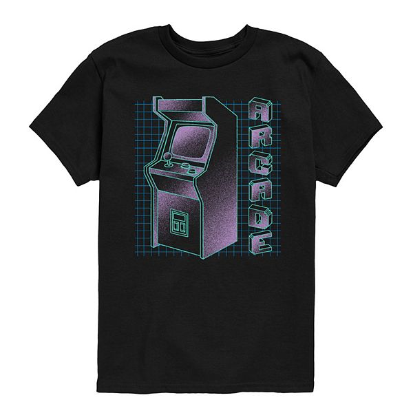 

Футболка с аркадным принтом для мальчиков 8-20 Licensed Character, Black