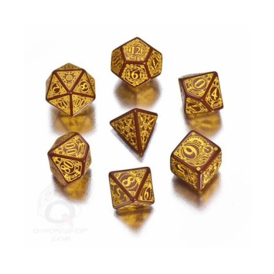 

Полисетка Коричневый с желтым (7), Steampunk Dice