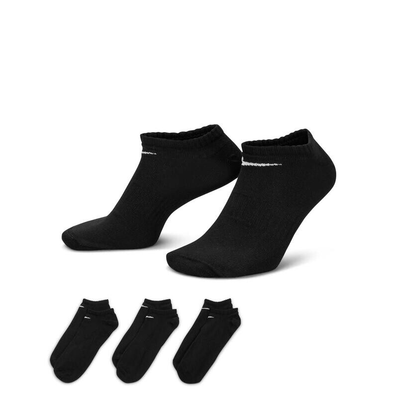 Носки унисекс, набор из 3 шт., на каждый день, легкие, не показываются NIKE, цвет schwarz — фото 3
