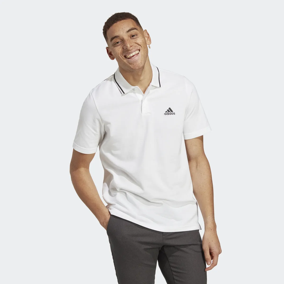 

Рубашка-поло Adidas Sportswear "ESSENTIALS PIQUE SMALL LOGO", белый