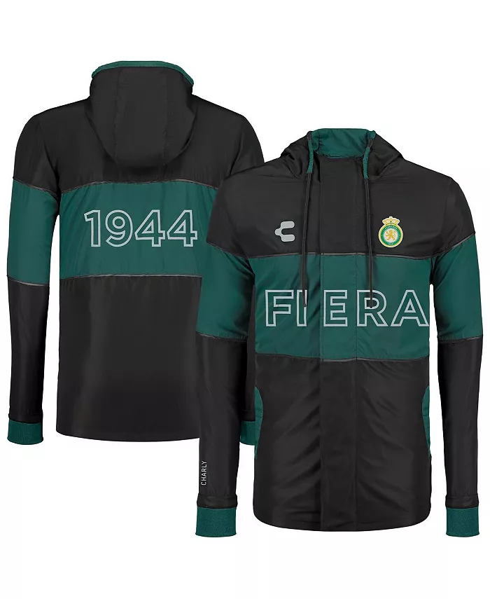 

Мужская черная худи-куртка Club Leon 2024/25 с полной застежкой-молнией для улицы Charly