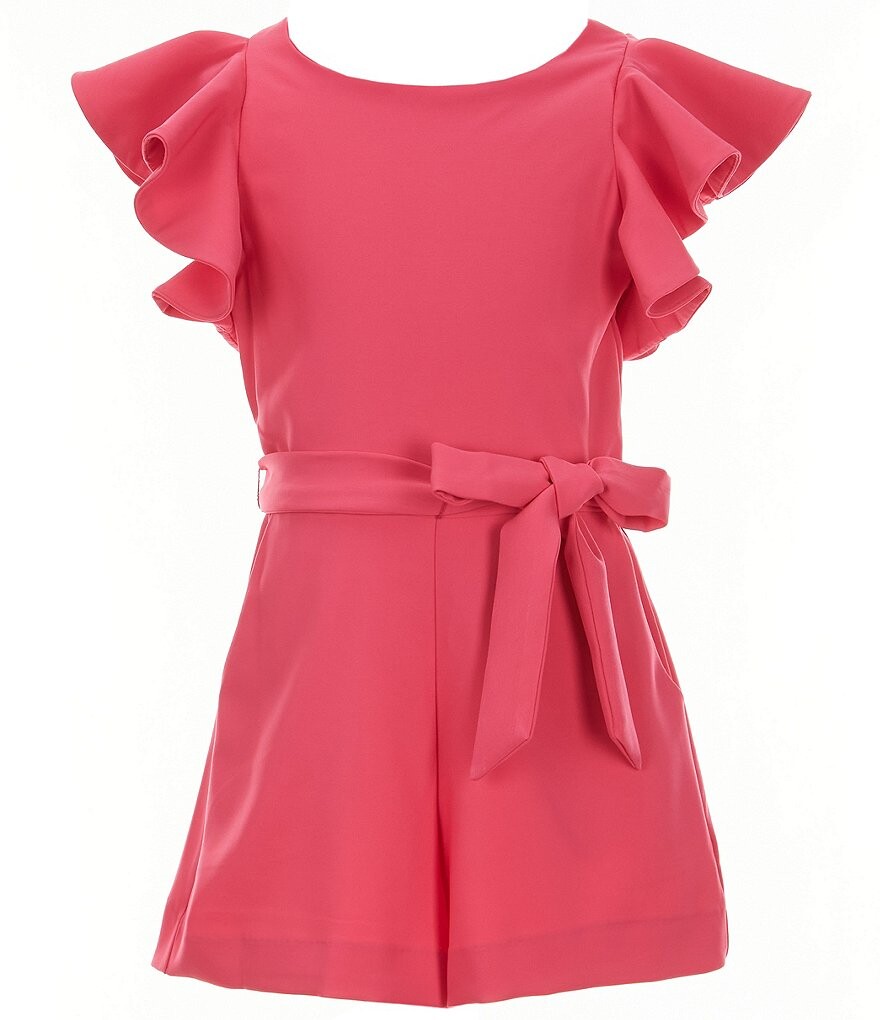 

Многоярусный комбинезон GB Social для маленьких девочек от 2 до 6 лет с оборками и рукавами, розовый