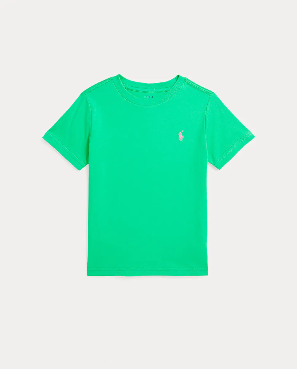 

Футболка из хлопка для мальчика с вышитой лошадкой Polo Ralph Lauren, зеленый