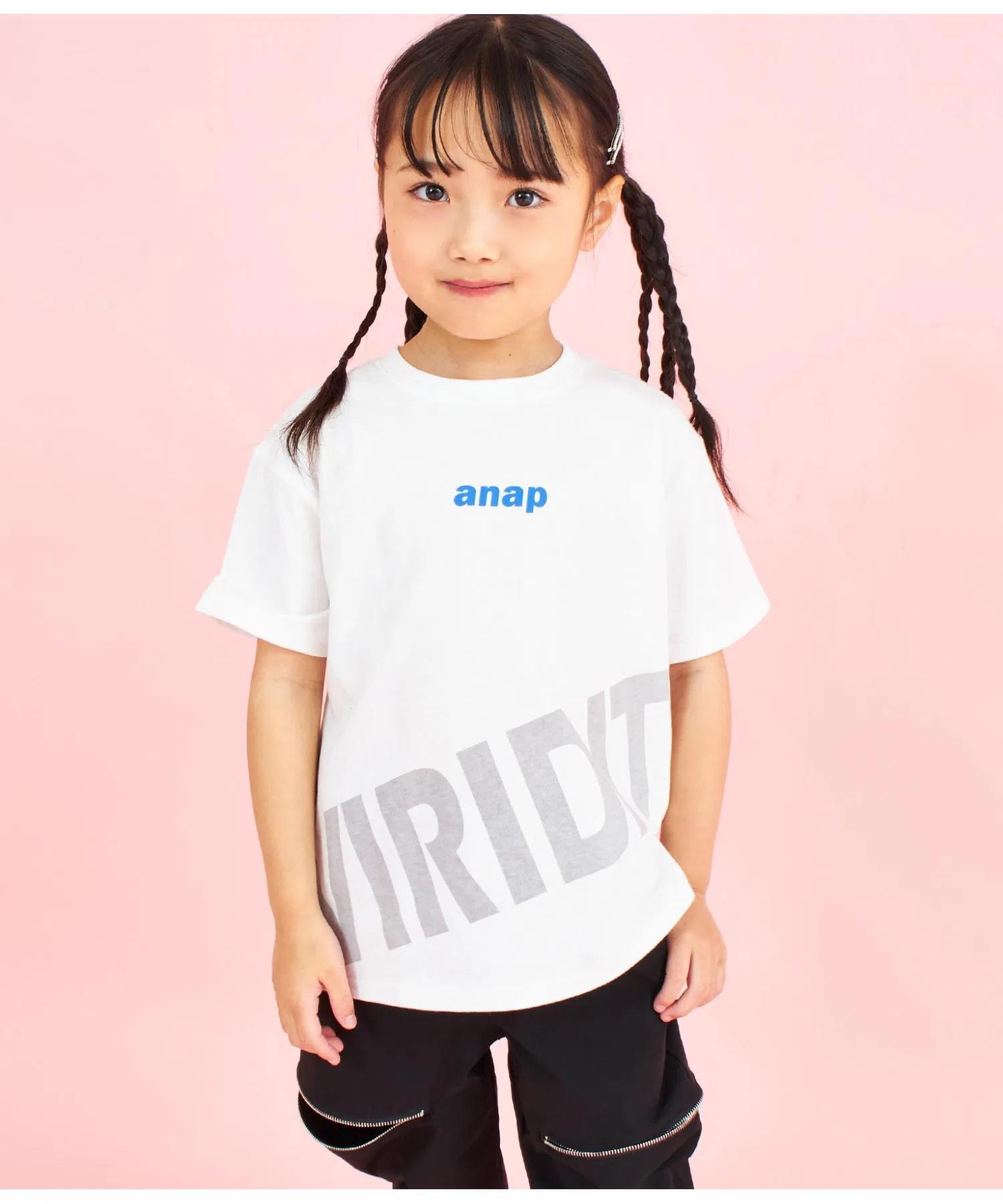 Детская футболка ANAP kids Хлопок 100% с принтом логотипа, оверсайз — фото 2
