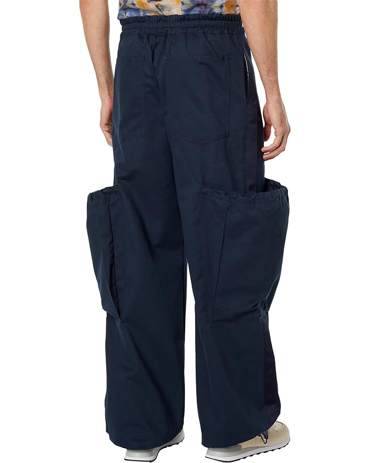 

Брюки Blue Marble Paris Cotton Twill Grosgrain Trim Cargo Pants, темно-синий