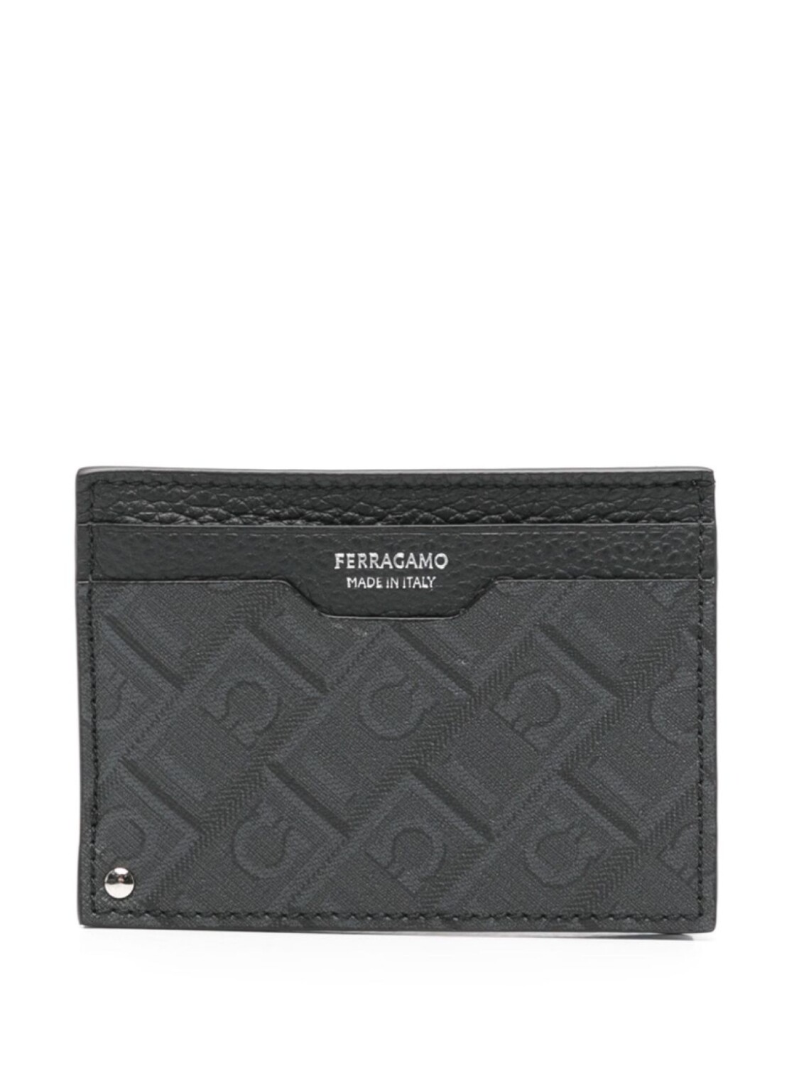 

Ferragamo картхолдер с принтом Gancini, черный