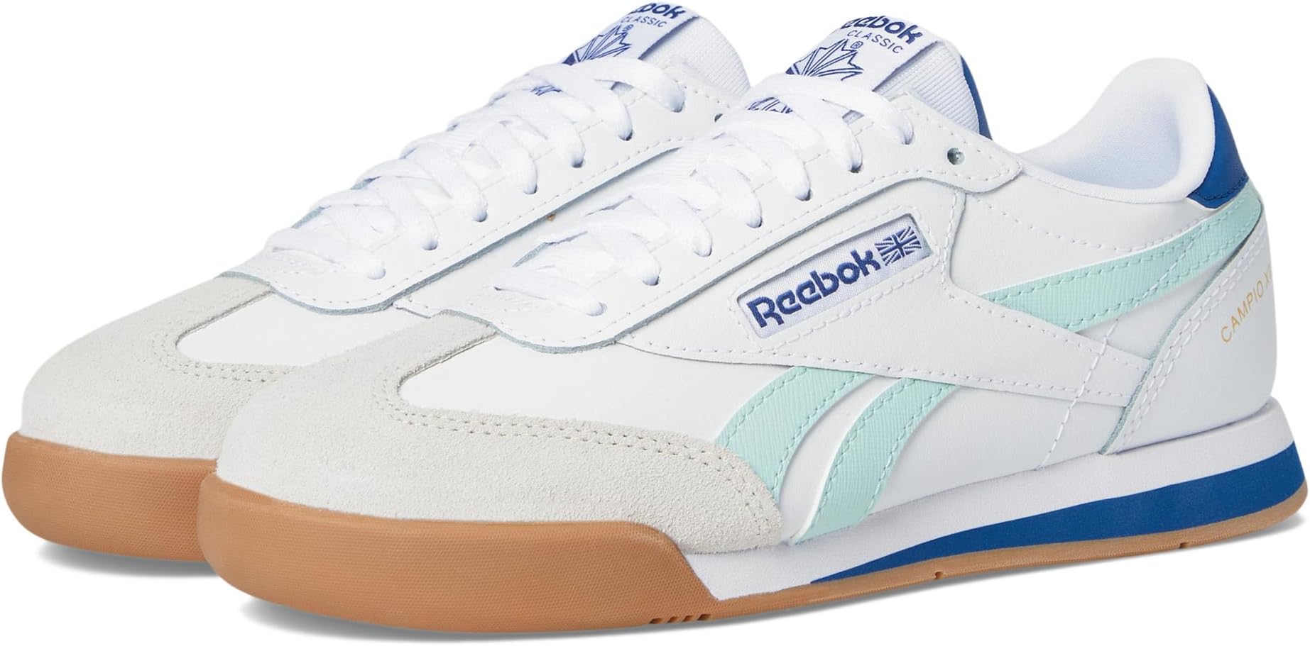 

Кроссовки Reebok Kids Campio XT, White/Glitch Aqua/Twilight Blue/Bgrey