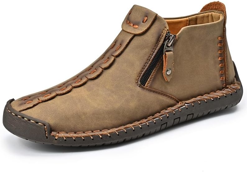 

Мужские прогулочные туфли, с поддержкой свода стопы, дышащие, легкие и противоскользящие, удобная водонепроницаемая обувь для улицы, ортопедические кроссовки Hhhchpm, хаки