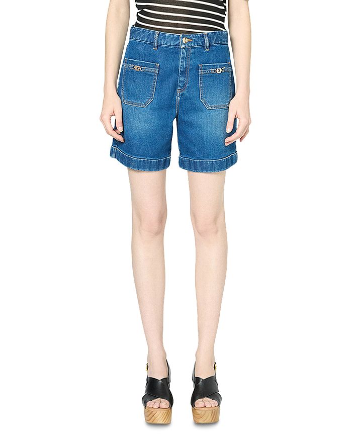 

Джинсовые шорты Lolly в синем цвете Gerard Darel, синий