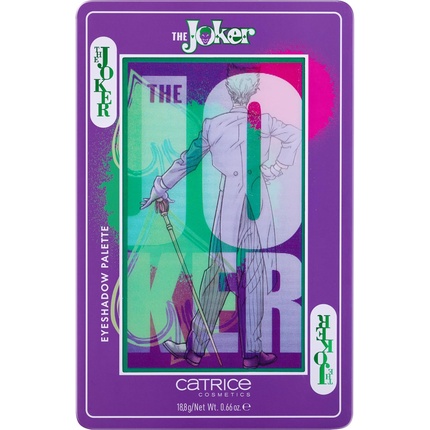 

Палитра теней для век The Joker, 16 цветов, глянцевые, интенсивные, сияющие, веганские, без масел, 18,8 г Catrice