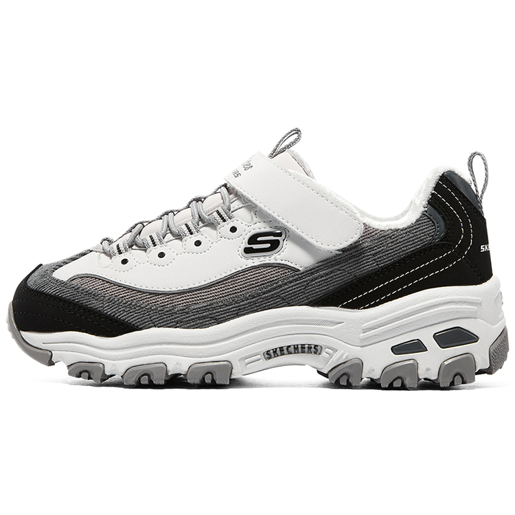 

Низкие детские кроссовки для повседневной жизни Skechers, черный/серый