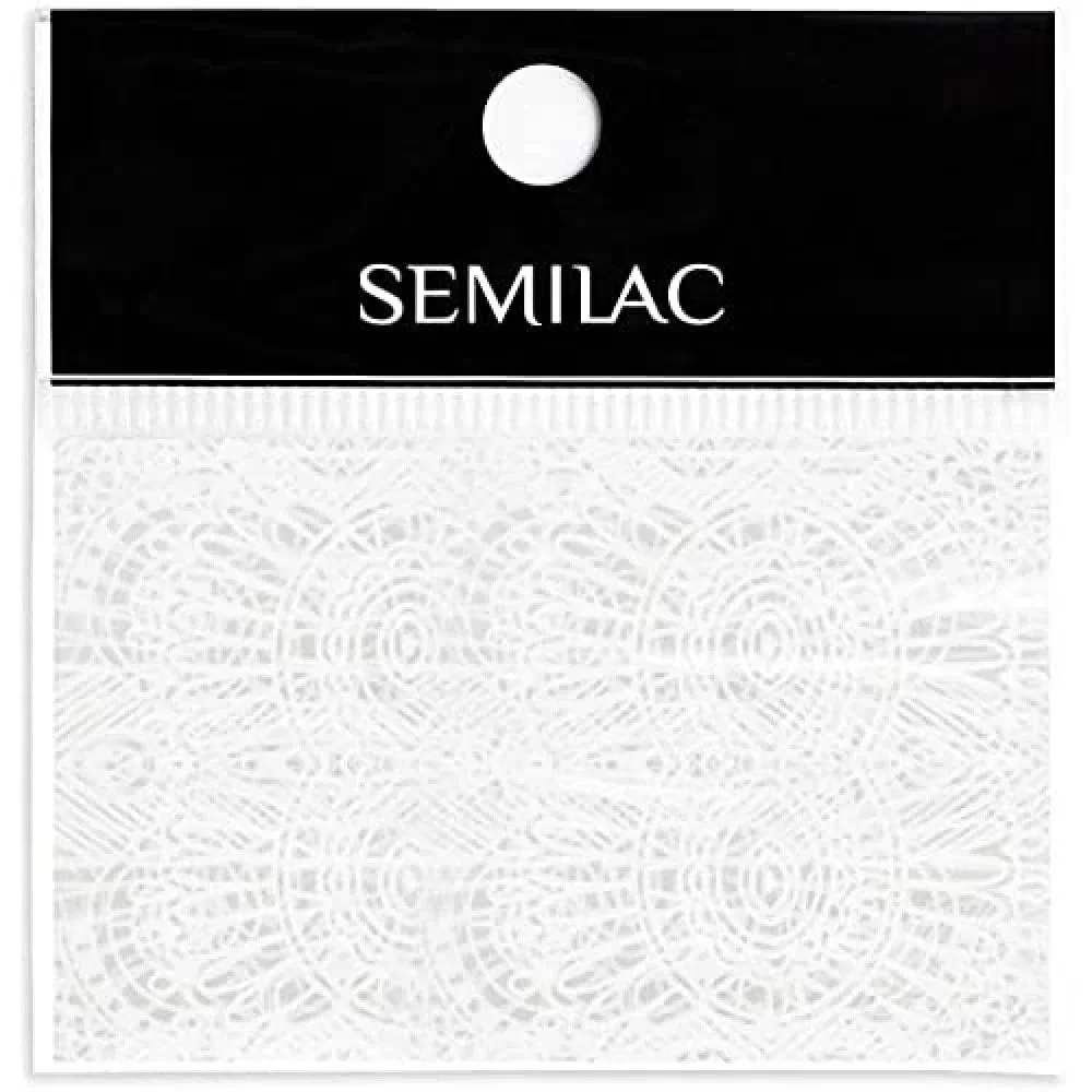 Трансферная фольга Semilac «White Lace», 16 шт. Semilac
