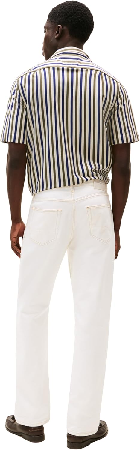 Джинсы Tommy Hilfiger Straight Fit Stretch для мужчин, Off-White — фото 4
