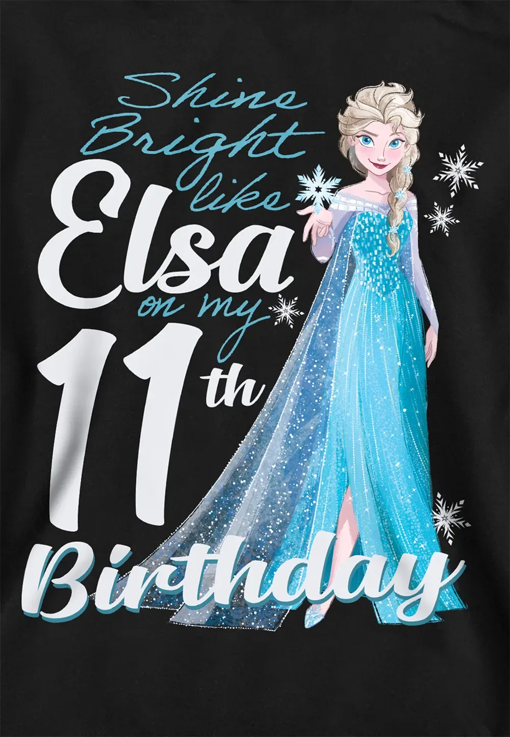Детская худи Disney Frozen Bright Like Elsa, черный — фото 2