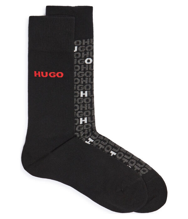 

Носки мужские Hugo Bodywear с логотипом 2 пары, черный