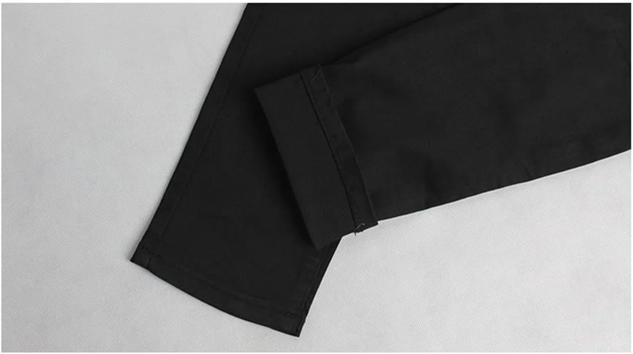 Женские джинсы Andongnywell Slim Fit с вышитыми дырками, цветочным принтом, высокой талией и рваными элементами — фото 3