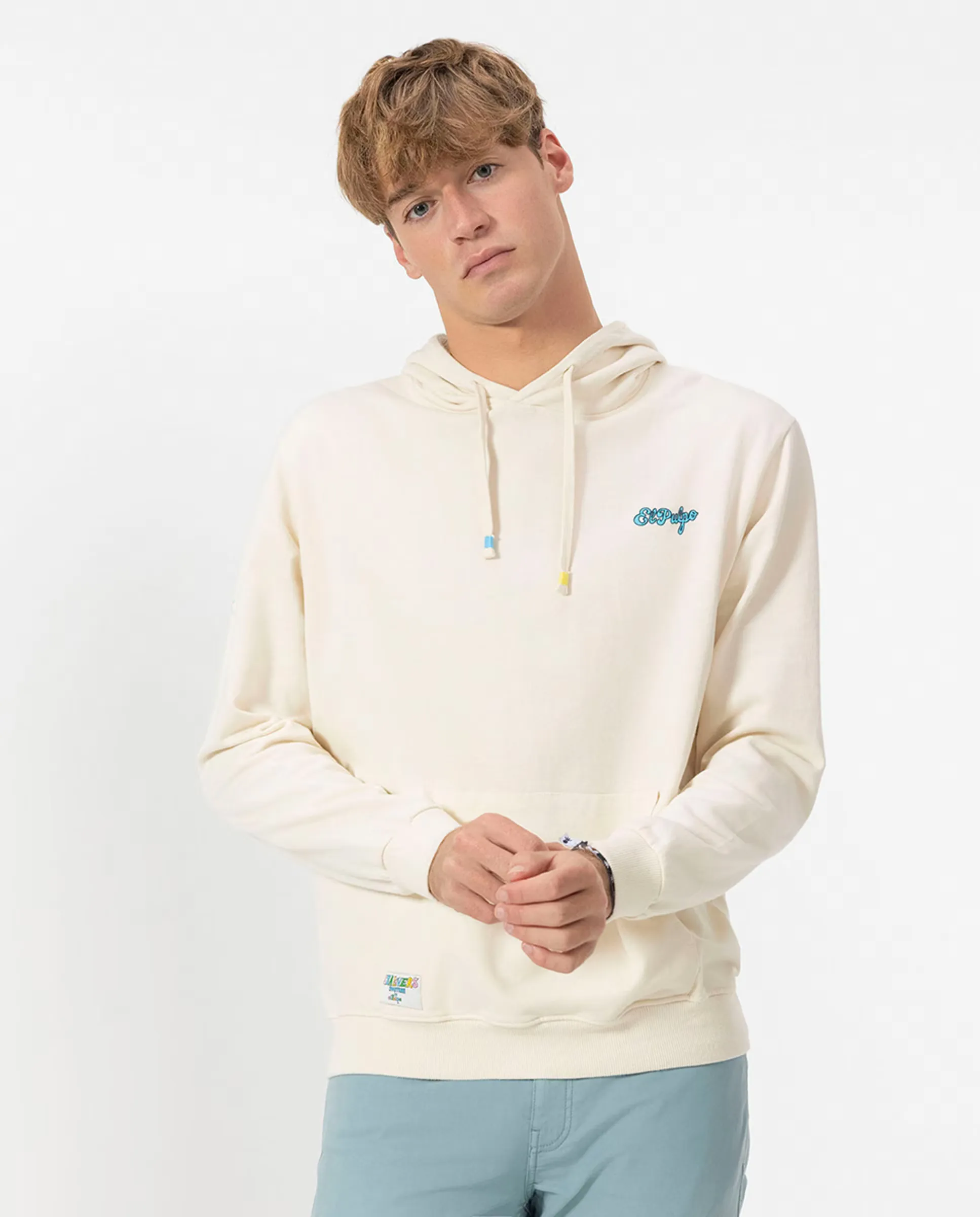 

Мужская толстовка с капюшоном elPulpo, белый