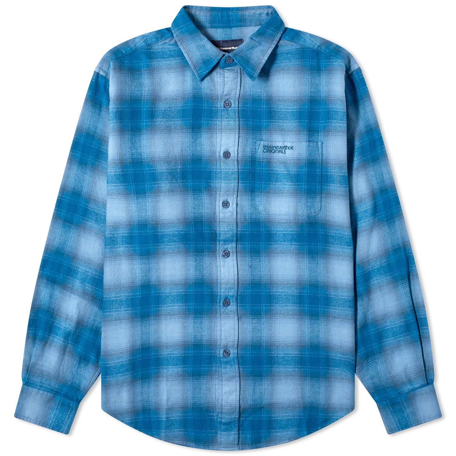 

Рубашка Thisisneverthat Flannel Check Shirt, синий