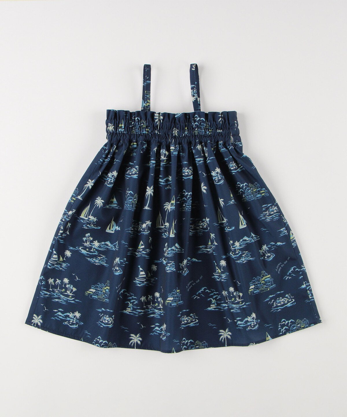 Двусторонняя туника Marine Aloha Pattern Comme Ca Ism, Navy — фото 3