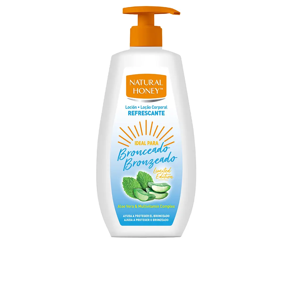 

Лосьон для тела Aloe vera bronceado loción corporal Natural Honey, 360 мл.