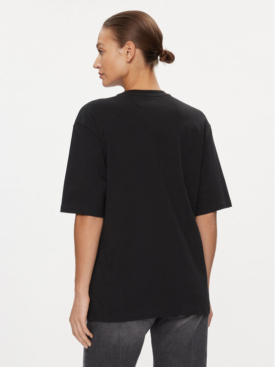 Футболка loose fit Essentials Big Logo Boyfriend T-Shirt HR4931 Adidas, черный — фото 3