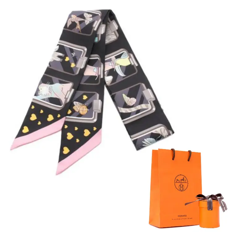 

HERMES Шелковый шарф Women's Black, Black